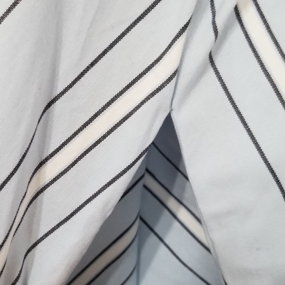 NWT Ava & Viv Blue Stripe Midi Shirt Dress Size 1X - Picture 3 of 8